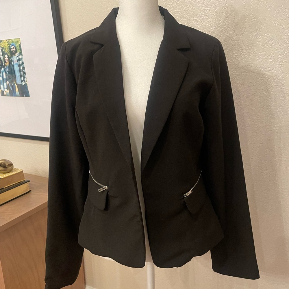 Classic Black Women's Blazer Jacket